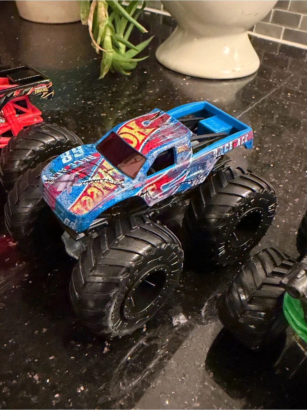 Lot of 3 Hot Wheels Monster Trucks
